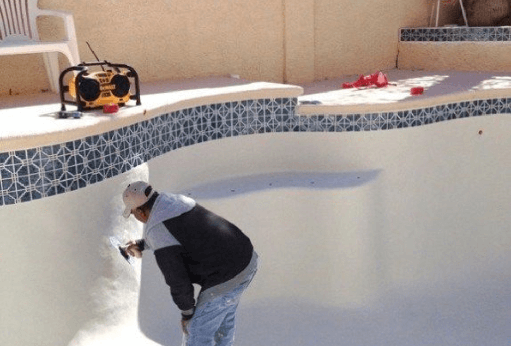 professional pool plastering