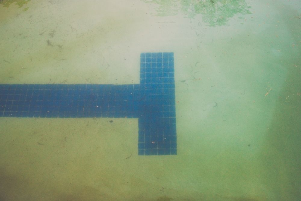 Pool stains on the bottom of pool