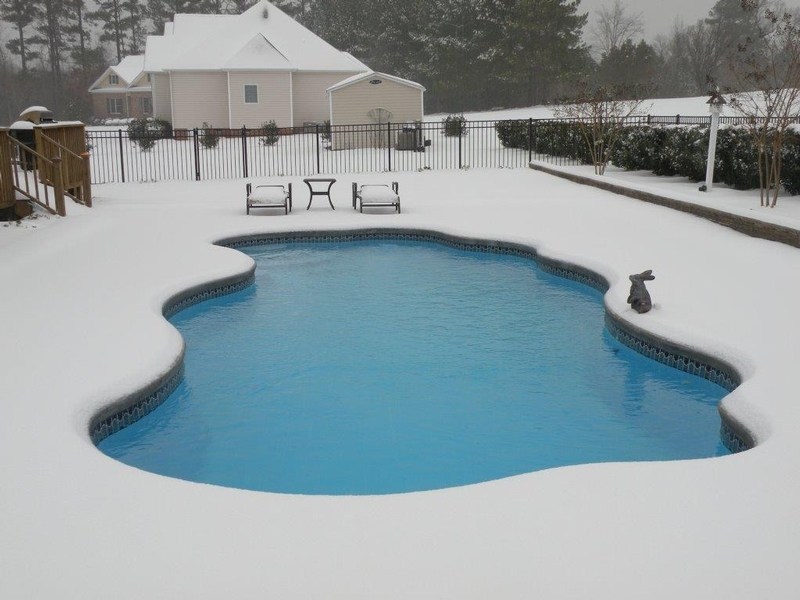 pool during the winter