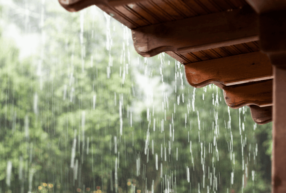 raindrops on the roof top