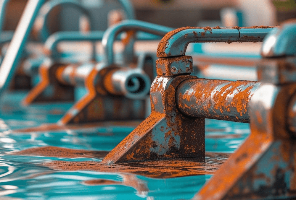 Pool Equipment Issues with rust on the metal